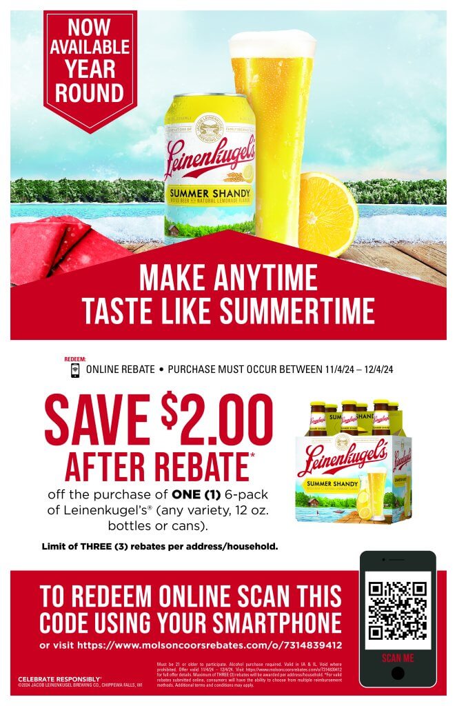 2024-Rebate-Leinenkugels 6pk_Save $2_11.11.24-12.4.24